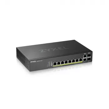 Zyxel GS2220-10HP-EU0101F przełącznik sieciowy Zarządzalny L2 Gigabit Ethernet (10/100/1000) Power over Ethernet (PoE) Czarny