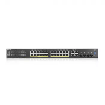 Zyxel GS2220-28HP-EU0101F przełącznik sieciowy zarządzalny L2 Gigabit Ethernet (10/100/1000) Power over Ethernet (PoE) czarny