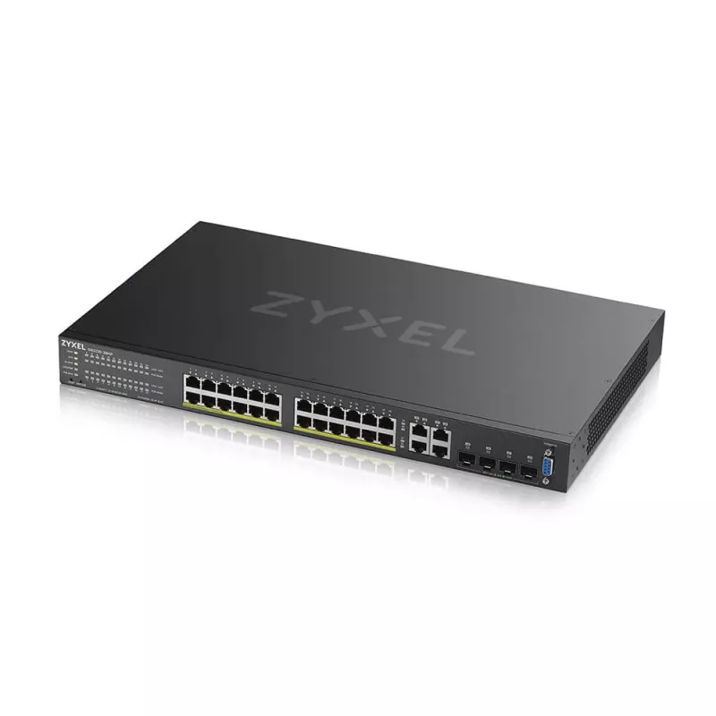 Zyxel GS2220-28HP-EU0101F przełącznik sieciowy zarządzalny L2 Gigabit Ethernet (10/100/1000) Power over Ethernet (PoE) czarny