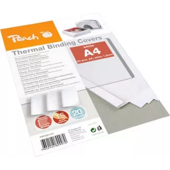Okładki do bindowania Peach 313312 A4 Białe 20 szt.