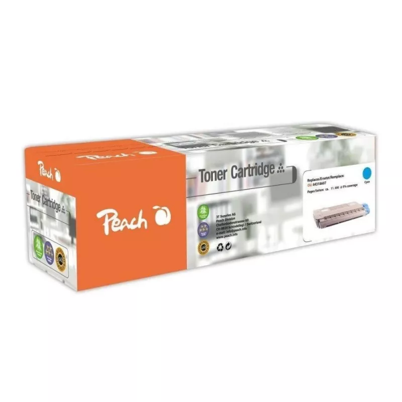 Peach 110598 kaseta z tonerem 1 szt. Kompatybilny cyjan