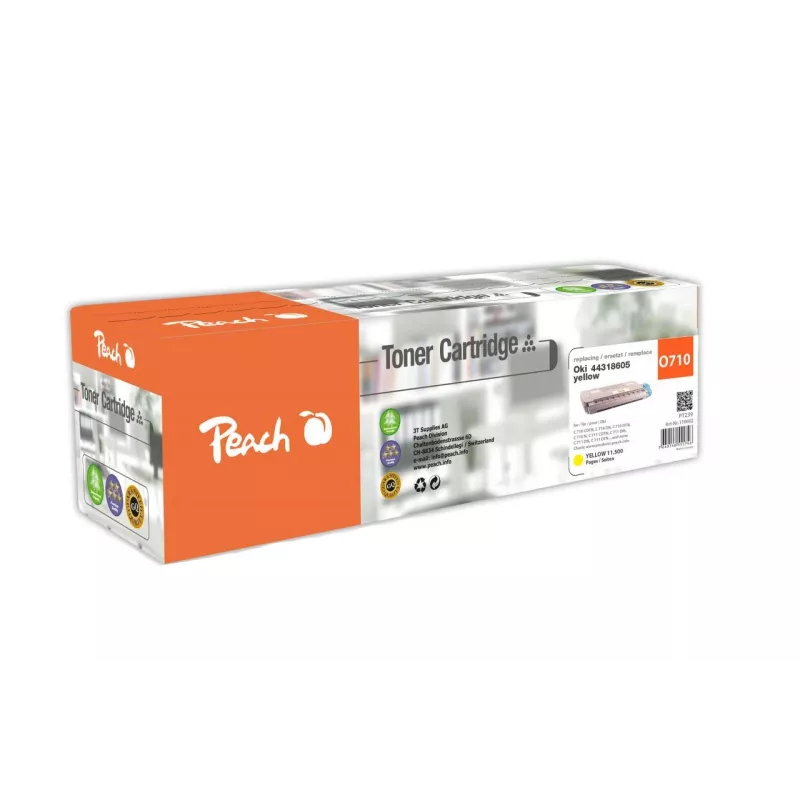 Peach 110602 kaseta z tonerem 1 szt. Kompatybilny żółty