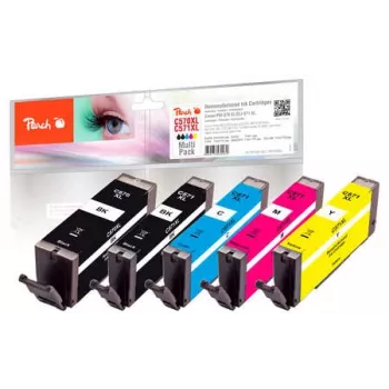Peach Multi zestaw, kompatybilny z Canon PGI-570XL, CLI-571XL
