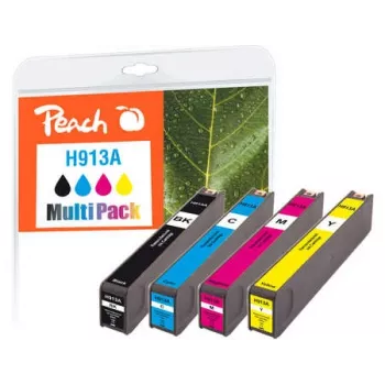 Peach PI300-744 wkład atramentowy 4 szt. Kompatybilny Czarny, cyjan, magenta, żółty