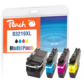 Peach 320287 kaseta z tuszem 4 szt. kompatybilna Wysoka wydajność (XL) czarna, cyjan, magenta, żółta