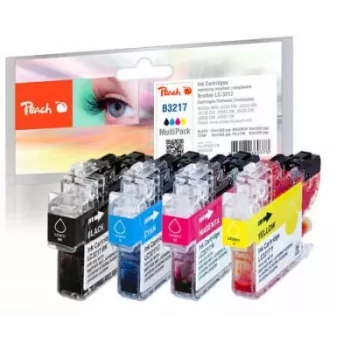 Peach PI500-238 wkład atramentowy 4 szt. Czarny, Cyjan, magenta, Żółty