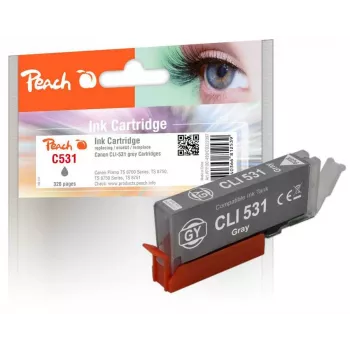 Peach PI100-499 kaseta z tuszem 1 szt. kompatybilna Standardowa wydajność szara