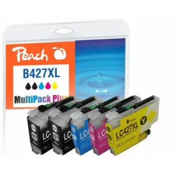 Peach PI500-402 wkład atramentowy 6 szt. kompatybilny Wysoka wydajność (XL) Czarny, Cyjan, magenta, Żółty
