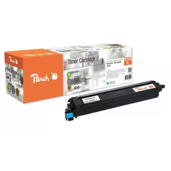 Moduł tonera Peach cyjan, kompatybilny z Brother TN-248XLC, 3000 stron, cyjan, 1 szt.