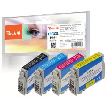 Peach PI200-848 wkład atramentowy 4 szt. Kompatybilny Czarny, Cyjan, magenta, Żółty
