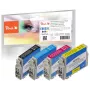 Peach PI200-848 wkład atramentowy 4 szt. Kompatybilny Czarny, Cyjan, magenta, Żółty