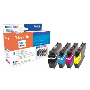 Peach PI500-273 wkład atramentowy 4 szt. Kompatybilny Czarny, cyjan, magenta, żółty