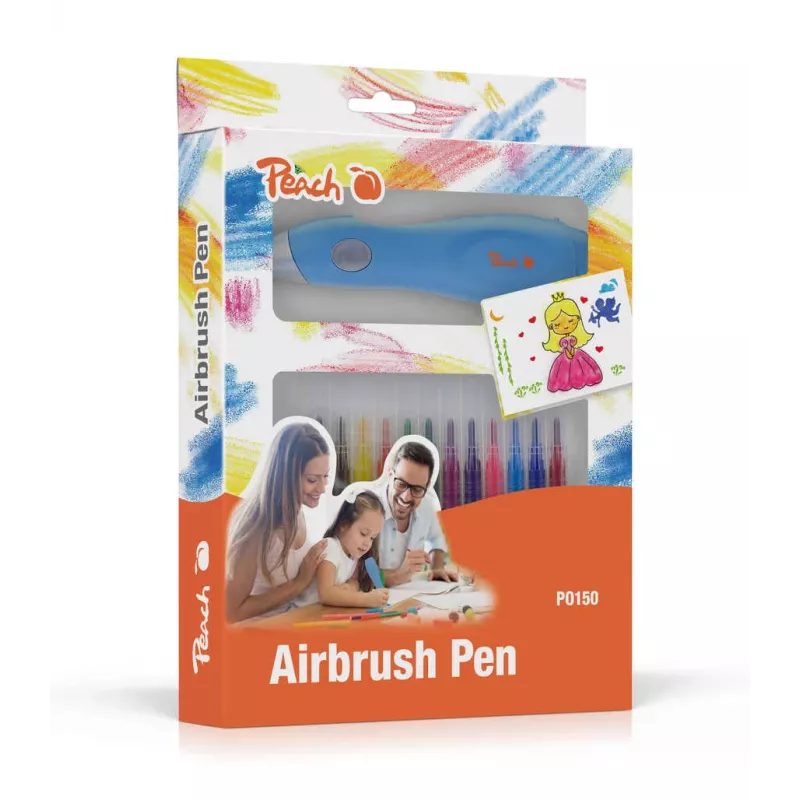 Peach PO150, Marker airbrush, wymagane baterie, niebieski Peach PO150. Typ produktu: Marker airbrush. Wymagane baterie. Kolor produktu: Niebieski