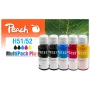 Wkład atramentowy Peach 321285 5 szt. Kompatybilny Standardowa wydajność Czarny, Cyjan, magenta, Żółty