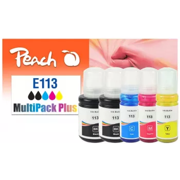 Peach 321323 wkład atramentowy 5 szt. Kompatybilny Standardowa wydajność Czarny, cyjan, magenta, żółty
