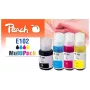 Peach 321328 wkład atramentowy 4 szt. Kompatybilny Standardowa wydajność Czarny, cyjan, magenta, Żółty