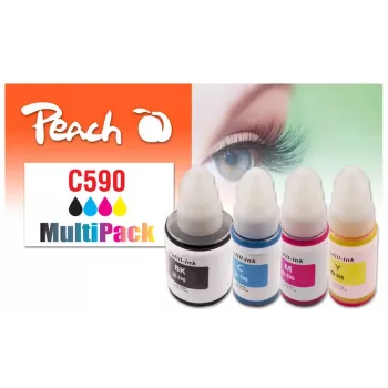 Peach PI100-440 kaseta z tuszem 4 szt. kompatybilna czarna, cyjan, magenta, żółta