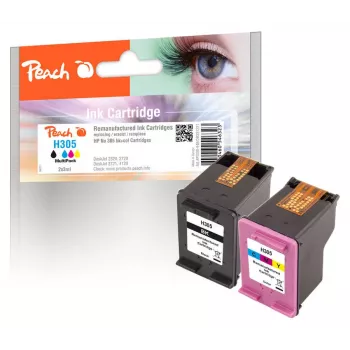 Peach PI300-948 kaseta z tuszem 2 szt. kompatybilna czarna, magenta, żółta, cyjan