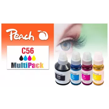 Peach 321697 wkład atramentowy 4 szt. Kompatybilny Standardowa wydajność Czarny, Cyjan, Purpurowy, Żółty
