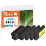 Peach PI300-1032 kaseta z tuszem 5 szt. kompatybilna Wysoka wydajność (XL) czarna, cyjan, różowa, żółta