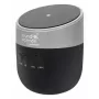Manhattan Metaliczny Głośnik Bluetooth z Bezprzewodową Ładowarką, Przyzwoita Moc Wyjściowa (3W), Czas Odtwarzania 3 godziny, Bezprzewodowa Ładowarka 5W, Zintegrowane Sterowanie, Zasięg 10 m, Czytnik kart microSD, Kabel ładujący USB-A w zestawie, Bluetooth 5.0, 3 Lata Gwarancji