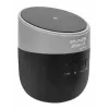 Manhattan Metaliczny Głośnik Bluetooth z Bezprzewodową Ładowarką, Przyzwoita Moc Wyjściowa (3W), Czas Odtwarzania 3 godziny, Bezprzewodowa Ładowarka 5W, Zintegrowane Sterowanie, Zasięg 10 m, Czytnik kart microSD, Kabel ładujący USB-A w zestawie, Bluetooth 5.0, 3 Lata Gwarancji