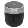 Manhattan Metaliczny Głośnik Bluetooth z Bezprzewodową Ładowarką, Przyzwoita Moc Wyjściowa (3W), Czas Odtwarzania 3 godziny, Bezprzewodowa Ładowarka 5W, Zintegrowane Sterowanie, Zasięg 10 m, Czytnik kart microSD, Kabel ładujący USB-A w zestawie, Bluetooth 5.0, 3 Lata Gwarancji