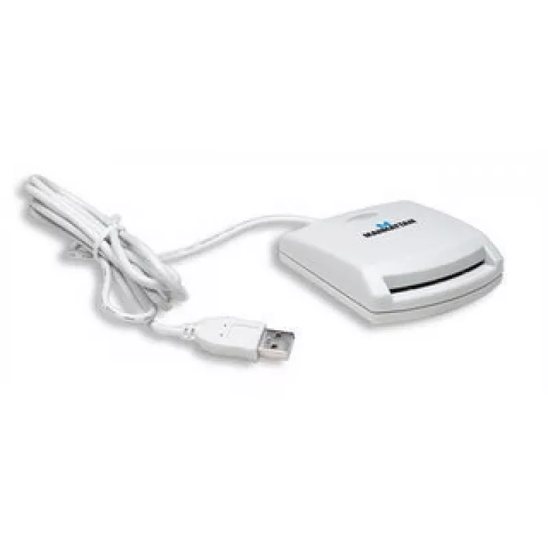 Czytnik kart inteligentnych Manhattan 172844 USB 1.1 Biały