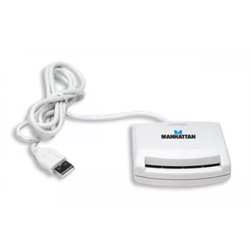 Czytnik kart inteligentnych Manhattan 172844 USB 1.1 Biały