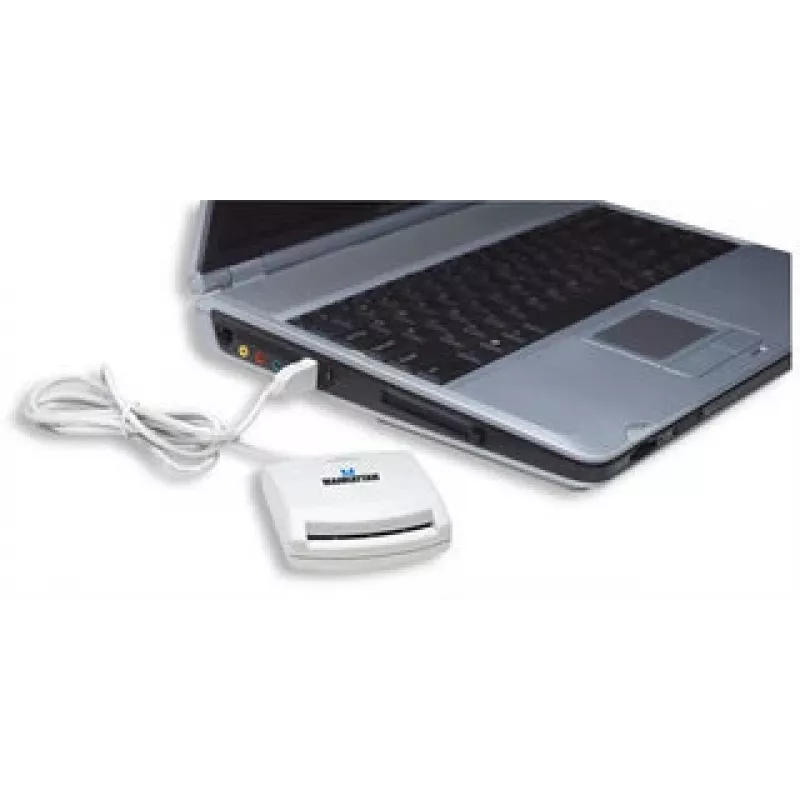 Czytnik kart inteligentnych Manhattan 172844 USB 1.1 Biały