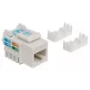 Intellinet Keystone Jack, Cat6, UTP, Punch-down, biały, płaski, biały, RJ-45, żeński, 22/26, Cat6