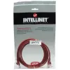 Kabel krosowy sieciowy Intellinet, Kat. 5e, 5 m, czerwony, CCA, U/UTP, PVC, RJ45, pozłacane styki, odciążenie, osłona, dożywotnia gwarancja
