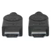 Manhattan HDMI 4K@30Hz Kabel z Ethernetem, 1m, Kompatybilny ze WSZYSTKIMI zastosowaniami 1080p/HD i większością 4K (sprawdź specyfikację 4K swojego systemu, aby mieć pewność), Męski na Męski, Czarny, Ultra HD 4k x 2k, Dożywotnia gwarancja, Wysoka prędkość, Odpowiednik HDMM1MHS
