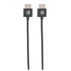 Kabel Manhattan HDMI z Ethernetem (ultracienki), 4K@60Hz (Premium High Speed), 1 m (3 stopy), męski na męski, czarny, Ultra HD 4K x 2K, w pełni ekranowany, pozłacane styki, dożywotnia gwarancja
