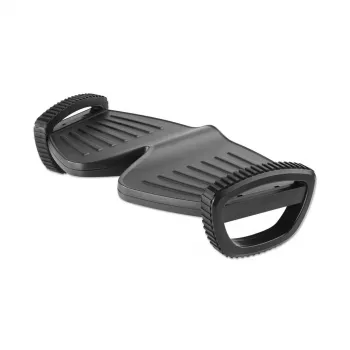 Manhattan Foot Rest/Rocker, Podnóżek bujany pod biurko zwiększający komfort i wydajność, Dwa tryby bujania, 277 x 502 mm, Teksturowana powierzchnia, Czarny, Dożywotnia gwarancja