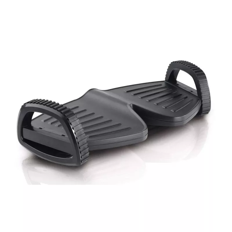 Manhattan Foot Rest/Rocker, Podnóżek bujany pod biurko zwiększający komfort i wydajność, Dwa tryby bujania, 277 x 502 mm, Teksturowana powierzchnia, Czarny, Dożywotnia gwarancja