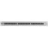 Intellinet Patch Panel, Cat6, FTP, 24-Port, 1U, Shielded, 90° Top-Entry Punch-Down Blocks, szary