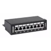Intellinet Patch Panel, Cat6a, FTP, 8-portowy, biurkowy, ekranowany, bloki uderzeniowe 90° od góry, czarny