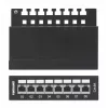 Intellinet Patch Panel, Cat6a, FTP, 8-portowy, biurkowy, ekranowany, bloki uderzeniowe 90° od góry, czarny