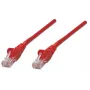 Intellinet sieciowy kabel krosowy, Cat6, 0.5m, czerwony, CCA, U/UTP, PVC, RJ45, Gold Plated Contacts, Snagless, Booted, Lifetime Warranty