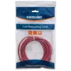 Intellinet sieciowy kabel krosowy, Cat6, 0.5m, czerwony, CCA, U/UTP, PVC, RJ45, Gold Plated Contacts, Snagless, Booted, Lifetime Warranty