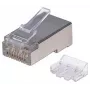 Intellinet Wtyki modularne RJ45 Pro Line, Cat6A, STP, 3-zębne, do przewodów litych i linkowych, styki pozłacane 50 µ, 70 szt.
