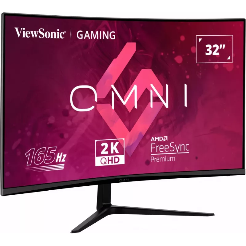 Monitor komputerowy ViewSonic VX Series VX3218C-2K 81.3 cm (32 cale) 2560 x 1440 pikseli Quad HD LED Czarny