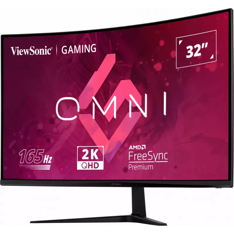 Monitor komputerowy ViewSonic VX Series VX3218C-2K 81.3 cm (32 cale) 2560 x 1440 pikseli Quad HD LED Czarny