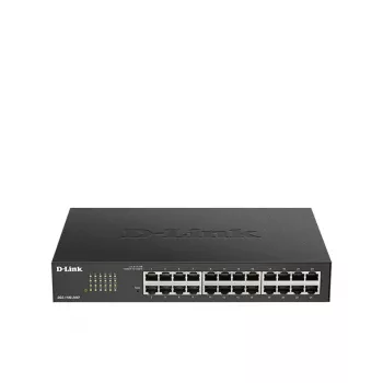 D-Link 24-portowy Gigabitowy inteligentny przełącznik zarządzalny, Zarządzalny, L2, Gigabit Ethernet (10/100/1000), Montaż w szafie rack, 1U