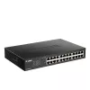 D-Link 24-portowy Gigabitowy inteligentny przełącznik zarządzalny, Zarządzalny, L2, Gigabit Ethernet (10/100/1000), Montaż w szafie rack, 1U