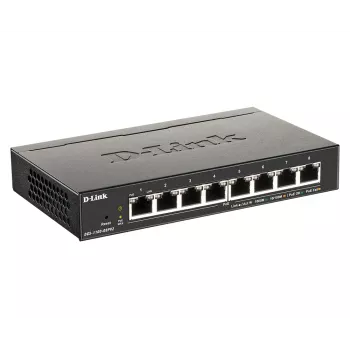 D-Link 8-Port PoE Gigabit Smart Managed Switch, zarządzalny, L2/L3, Gigabit Ethernet (10/100/1000), pełny dupleks, Power over Ethernet (PoE)