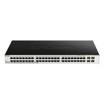 D-Link DGS-1210-52/ME Zarządzalny przełącznik L2 Gigabit Ethernet (10/100/1000) 1U Czarny