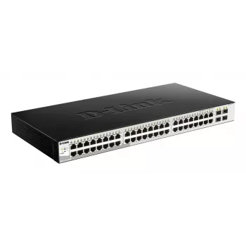 D-Link DGS-1210-52/ME Zarządzalny przełącznik L2 Gigabit Ethernet (10/100/1000) 1U Czarny