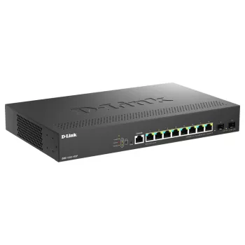 D-Link DMS-1250-10SP/E zarządzalny przełącznik sieciowy 2.5G Ethernet (100/1000/2500) Power over Ethernet (PoE) Czarny